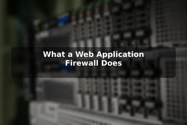 What a Web Application Firewall Does