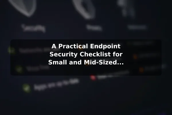A Practical Endpoint Security Checklist for Small and Mid-Sized Businesses