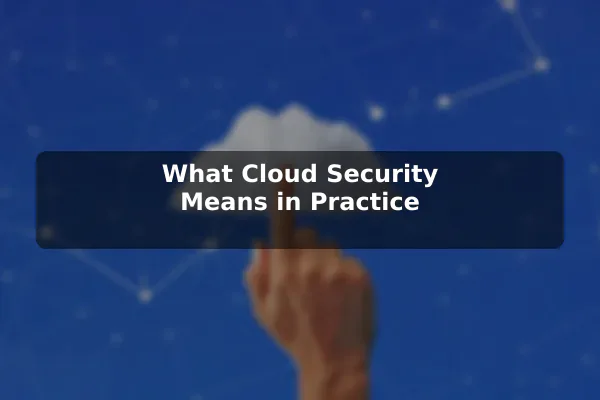 What Cloud Security Means in Practice