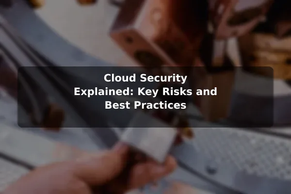 Cloud Security Explained: Key Risks and Best Practices