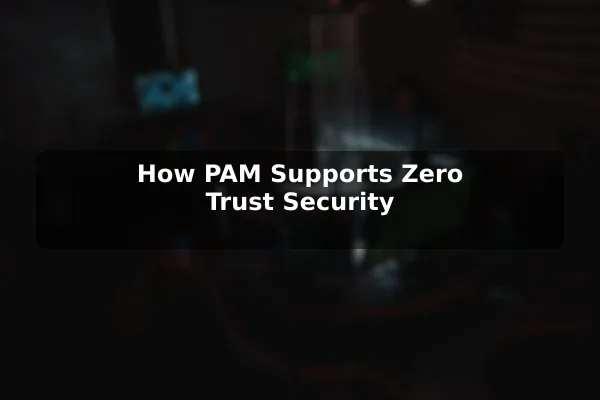 How PAM Supports Zero Trust Security