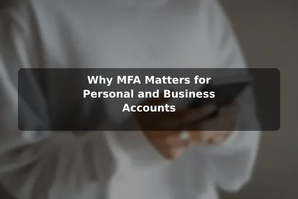 Why MFA Matters for Personal and Business Accounts