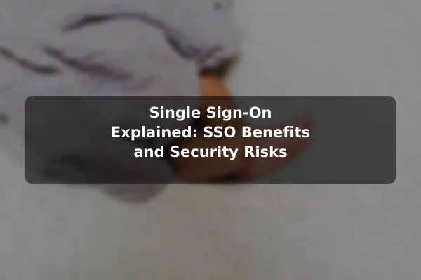 Single Sign-On Explained: SSO Benefits and Security Risks