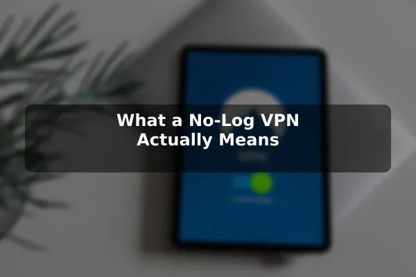 What a No-Log VPN Actually Means