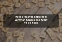 Data Breaches Explained: Common Causes and What to Do Next