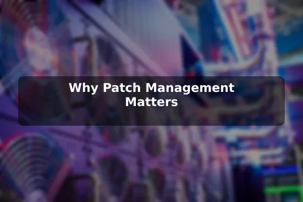 Why Patch Management Matters