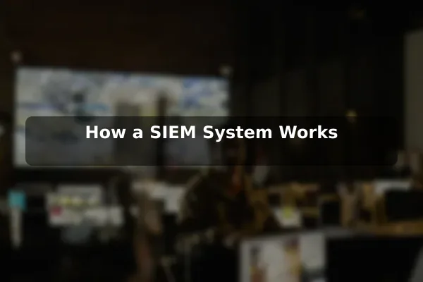 How a SIEM System Works